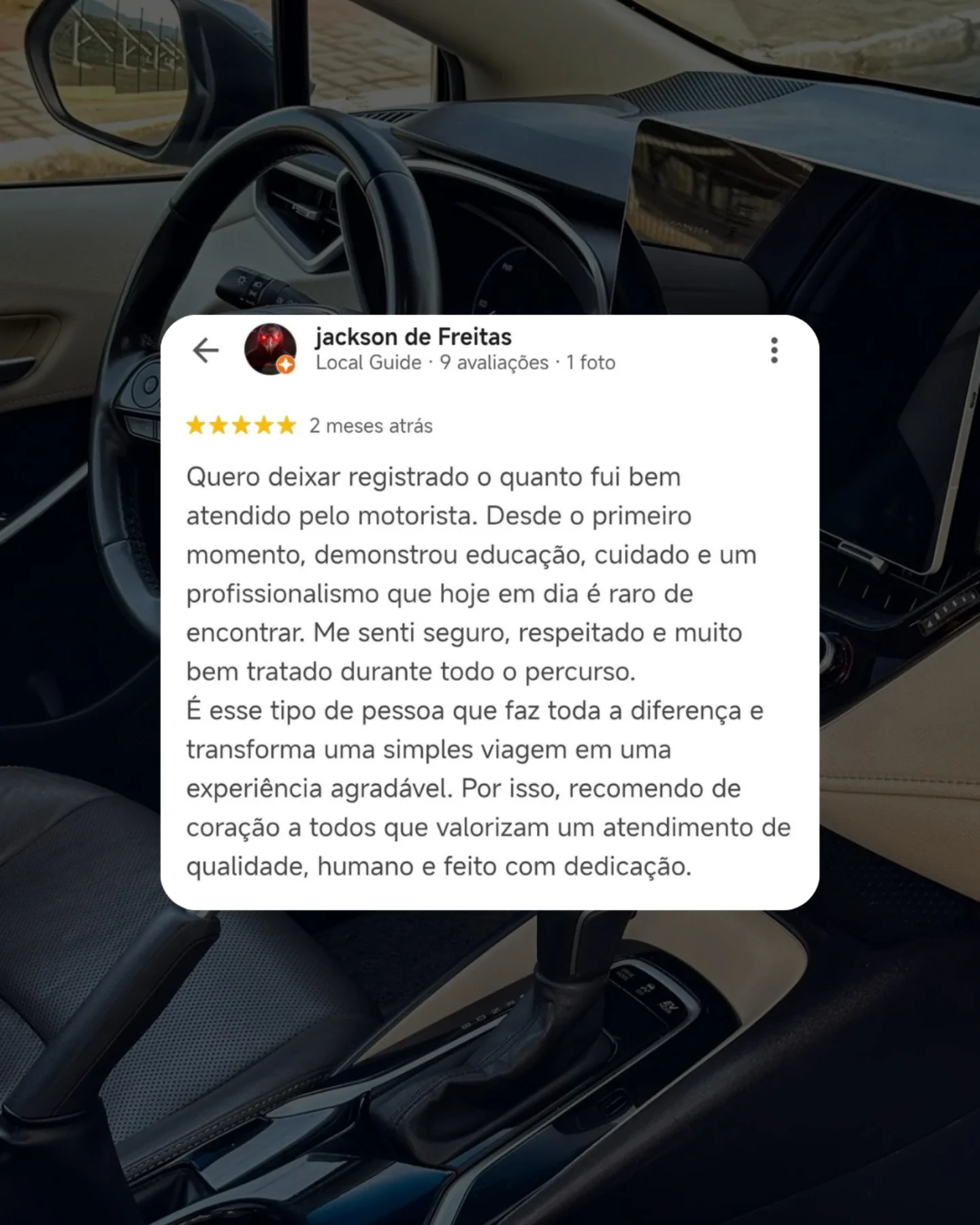Foto de perfil pública de jackson de Freitas no Google